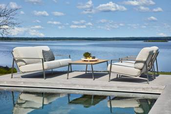 Naos fåtölj Stainless Steel/Dot Beige, en produkt av hög kvalitet till bra pris från Ulfåsa möbler