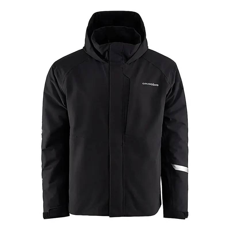 Grundéns Transmit X Jacket Black svart vattentät fiskejacka för sportfiske