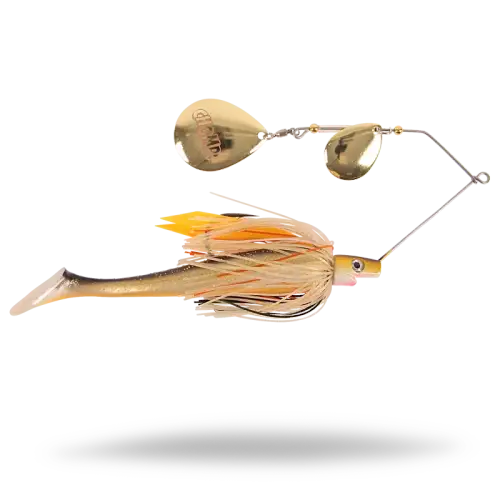Pig Chopper XL Spinnerbait 32 gram med roterande blad och silikonkjol för gäddfiske