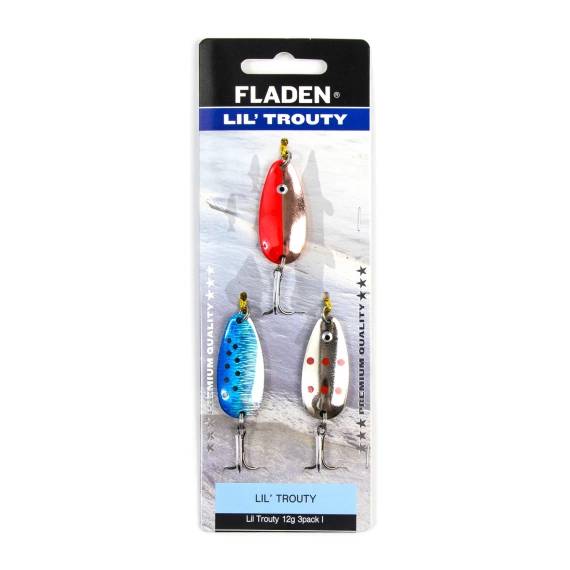 Fladen Lil Trouty skedar 12 g i 3-pack för öringfiske i sjö och strömmande vatten