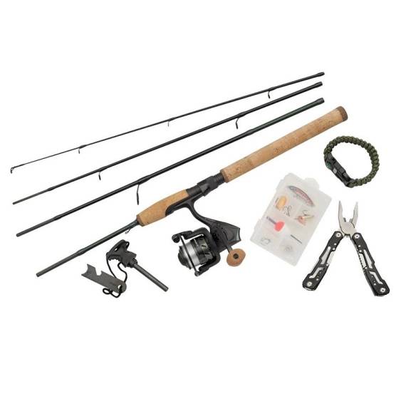 Abu Garcia Diplomat Wilderness 1,98 m 4-delat haspelset med rulle 2000