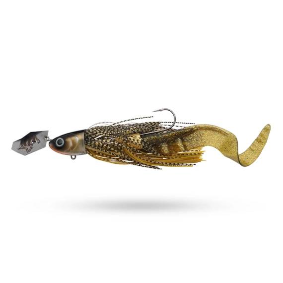 Abu Garcia Beast Bladed Jig 25cm 50g – effektiv gäddjigg med vibrerande blad och realistisk gång för predatorfiske.