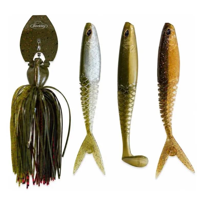 Berkley Slobberknocker 11cm 21g chatterbait med PowerBait Honeycomb trailers