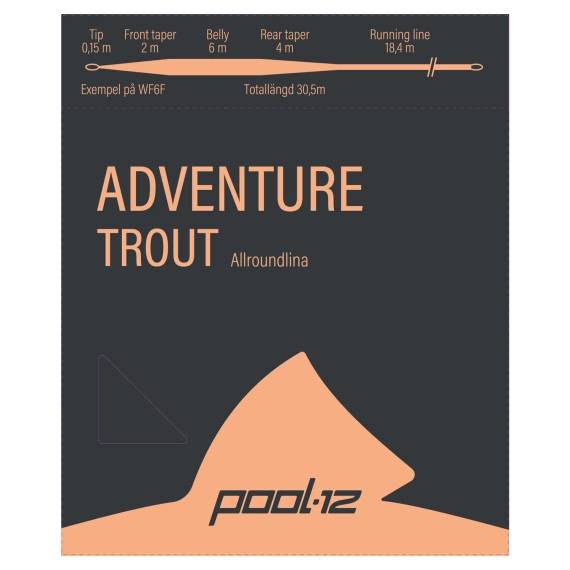 Pool 12 Adventure Trout Flyt – flytande fluglina för öringfiske med balanserad tapering och långa precisa kast.