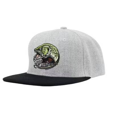 Hurricane Mad Pike Snapback Cap keps med gäddmotiv och justerbar snapback för fiske och friluftsliv