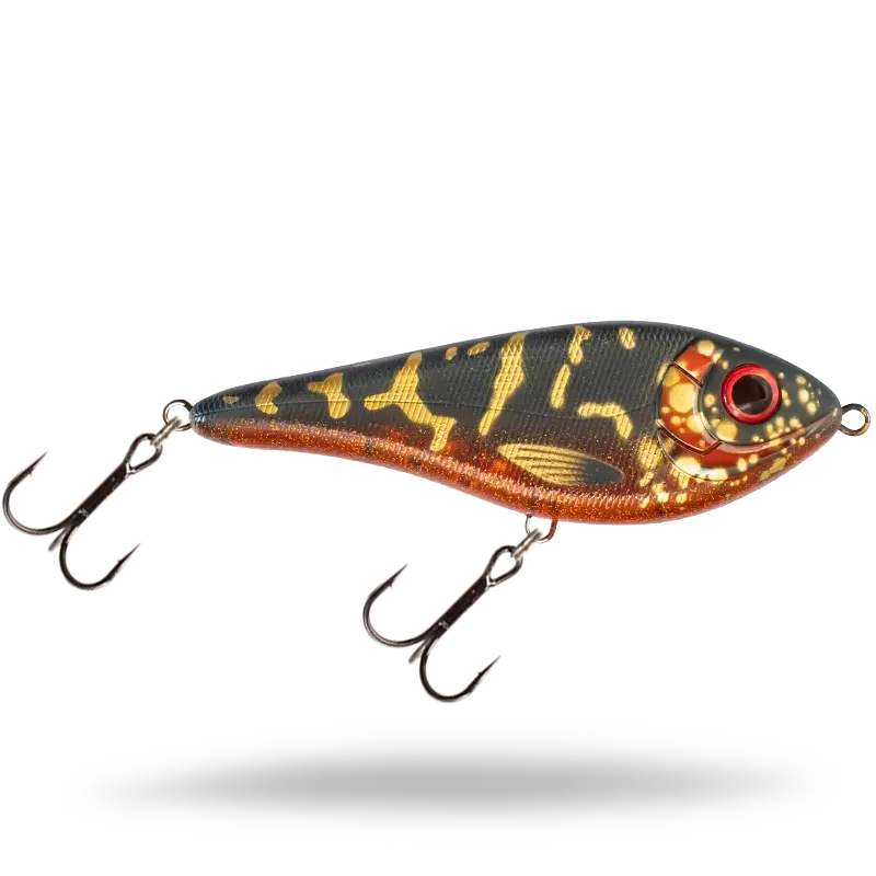 Buster Swim Jr 10,5 cm swimbait med S-gång och långsam sjunkhastighet för gäddfiske