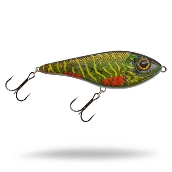 Buster Swim Jr 10,5 cm swimbait med S-gång och långsam sjunkhastighet för gäddfiske