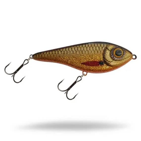 Buster Swim Jr 10,5 cm swimbait med S-gång och långsam sjunkhastighet för gäddfiske