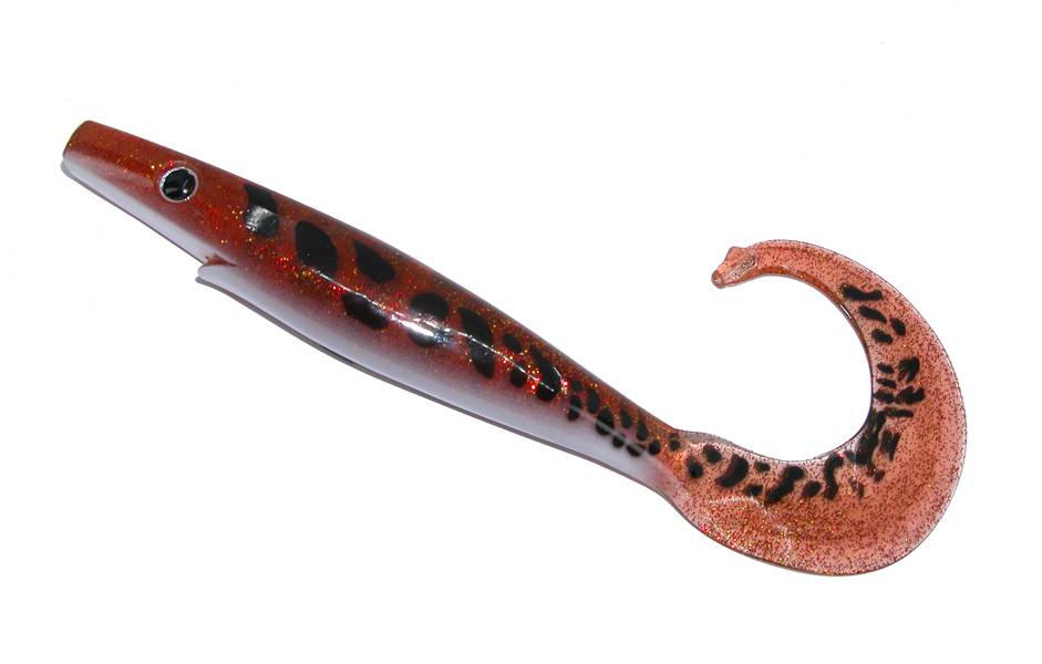 Pig Tail Jr G5 23 cm 40 g Syltlaken gäddjigg med curlytail