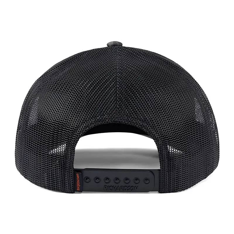 Grundéns Poseidon Low Pro Trucker Heather Charcoal lågprofilkeps med meshpaneler och justerbar snapback