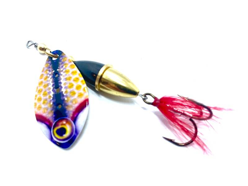Wipp Custom 15 g Skitmört spinnare – naturtrogen svensk spinnare för abborre och gädda.