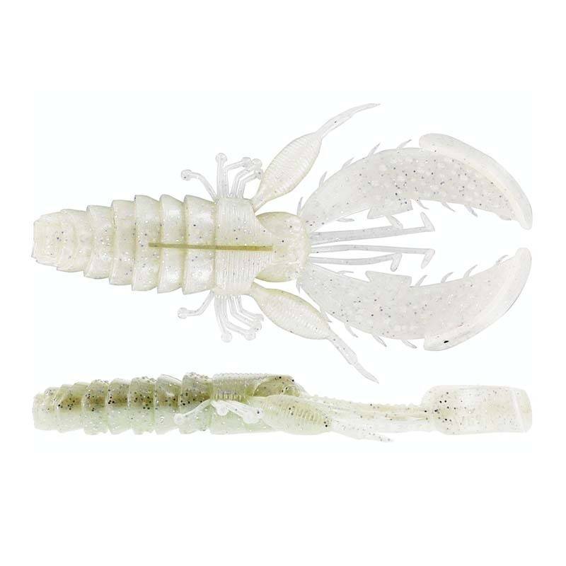 Westin CreCraw Creaturebait 8,5 cm 7 g Glow White kräftbete med gloweffekt för abborre och gös