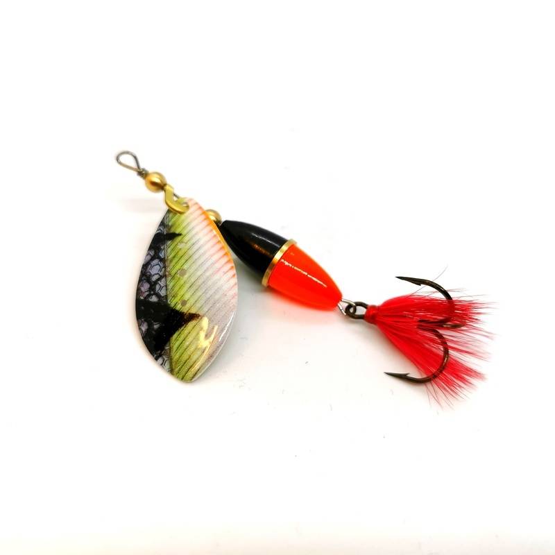 Wipp Abborrfemman 15 g Zombie Perch spinnare – svensk spinnare för abborre och gädda.