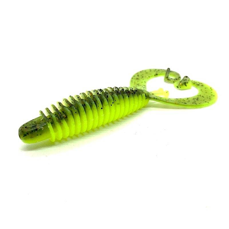 Westin RingCraw 9cm 6g Clear Chartreuse A5 Custom kräftimitation för abborre och gös