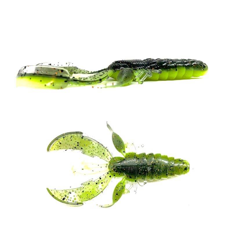 Westin CreCraw Creaturebait 8,5 cm 7 g Clear Chartreuse kräftbete för abborre och gös