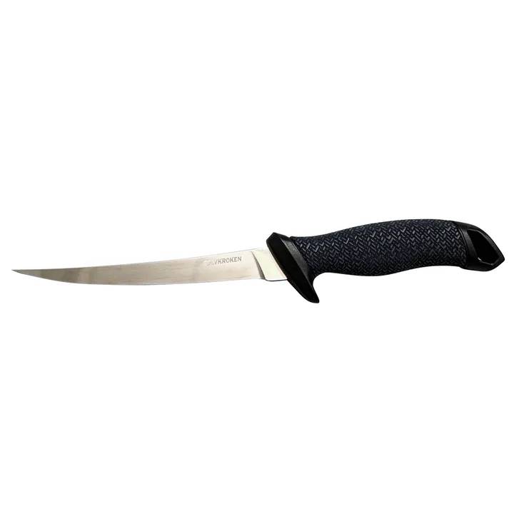 Sølvkroken S IV SW Vega filékniv rostfri med flexibelt blad och ergonomiskt handtag för fiskfiléing