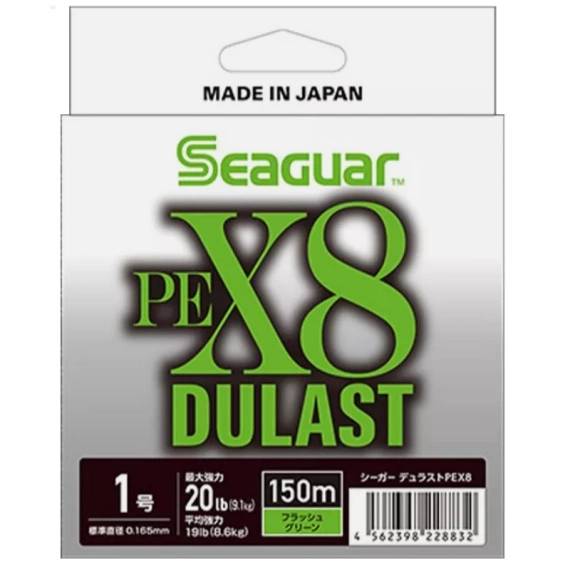 Seaguar Dulast PEX8 Flash Green 150m flätlina hög synlighet och styrka