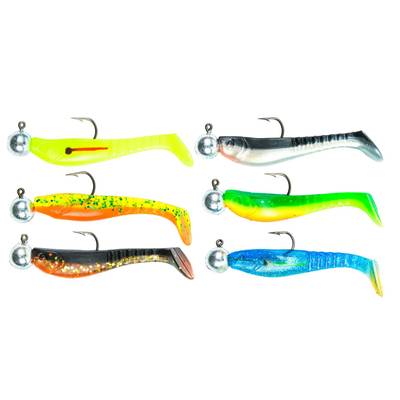 Fladen Ready To Fish Shad 11 cm 18 g 6-pack färdigriggade shadbete