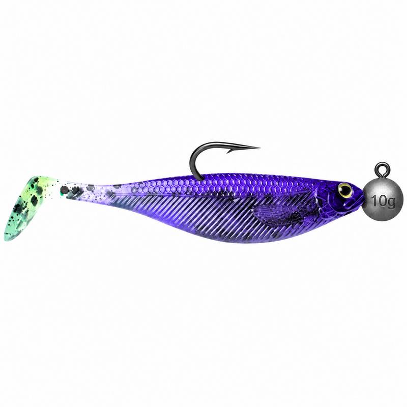 Westin ShadTeez 9cm Antikhandlarn Junebug Custom färdigriggad med 10g jiggskalle och 4/0 jiggkrok
