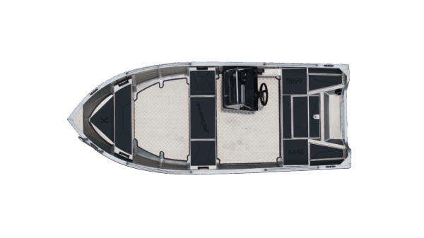 Kimple 446-B Adventure Console aluminiumbåt med mittmonterad styrkonsol