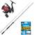 Shimano FX XT 7 fot 14-40g fiskekombo med Shimano Sienna 2500-haspelrulle och påspolad flätlina.