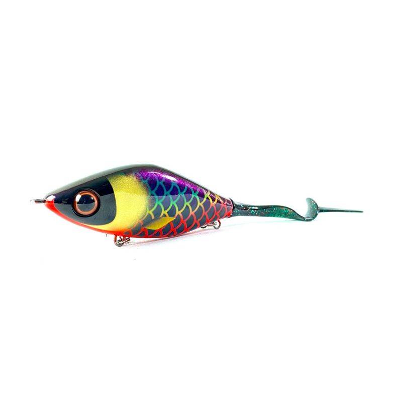 cStrike Pro Trueglide Guppie 13,5cm 120g Arapaima – handmålat glidebait med kraftig gång och unik färgsättning för gäddfiske.