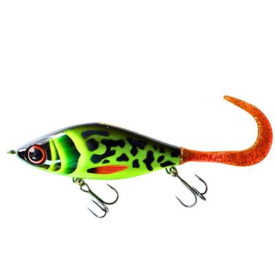 Strike Pro Trueglide Guppie 13,5 cm 120 g Custom – handmålad jerkbait för gäddfiske