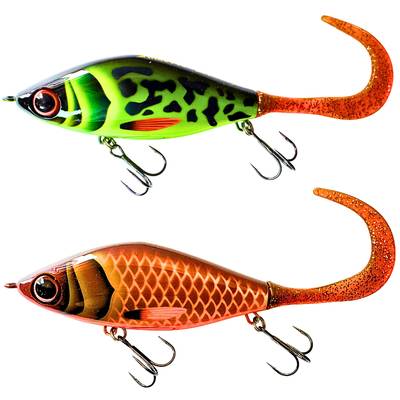 Strike Pro Trueglide Guppie 13,5 cm 120 g Custom – handmålad jerkbait för gäddfiske