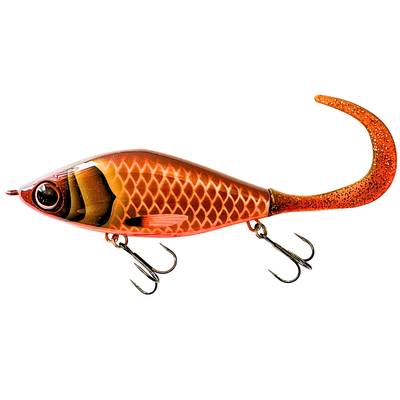 Strike Pro Trueglide Guppie 13,5 cm 120 g Custom – handmålad jerkbait för gäddfiske