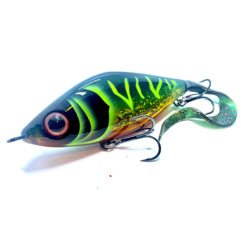 Strike Pro Guppie JR Sinking Gäddfemman Custom – exklusivt tailbete för gäddfiske