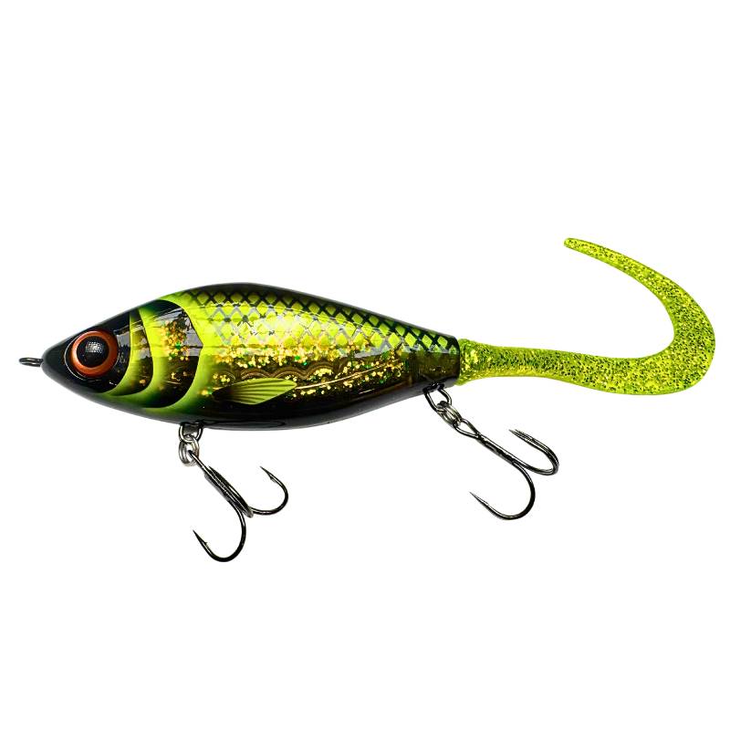 Strike Pro Trueglide Guppie 13,5 cm 120 g i färgen Kryptonit visad från sidan.