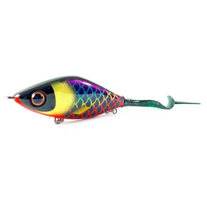 Strike Pro Trueglide Guppie 13,5 cm 120 g Custom – handmålad jerkbait för gäddfiske