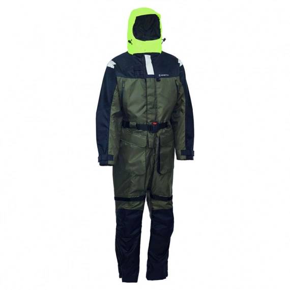 kinetic guardian flotation suit olive svart flytoverall