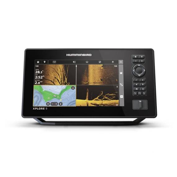 Humminbird XPLORE 9 CMSI+ ekolod med 9 tum skärm och MEGA Imaging givare
