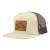 Hurricane 7-panel Trucker Hat med trout läderpatch och mesh för fiske och outdoor-användning