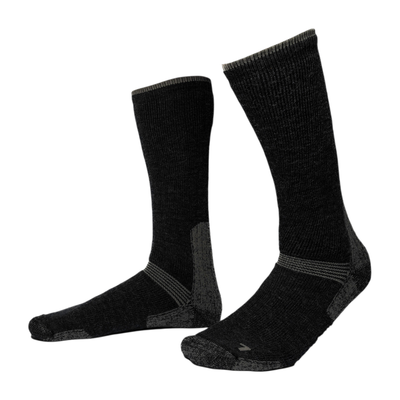 Haunter Merino Socks High Grey i merinoull för jakt, fiske och outdoor med hög komfort och värme