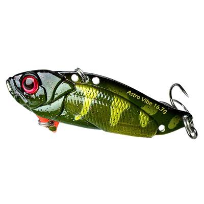 Astro Vibe UV 5,5 cm 17 g Green Pumpkin – bladebait med naturlig Green Pumpkin-färg, UV-beläggning och rasselkammare för abborre, gös och gädda.