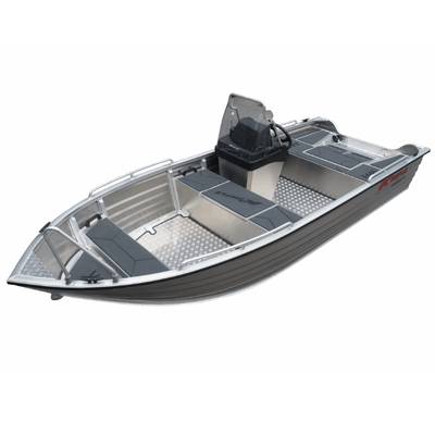 Kimple 446-B Adventure Console aluminiumbåt med mittmonterad styrkonsol