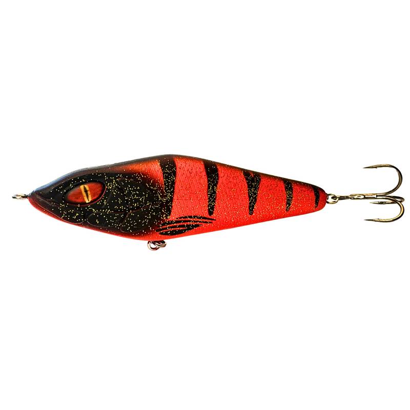 Daiwa Lazy Jerk 15,5 cm 85 g Fire jerkbait för gäddfiske