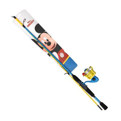 Shakespeare Disney Mickey Mouse fiskeset för barn med Musse Pigg motiv spö rulle och lina