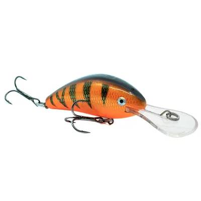 I-Fish The Abbot 55mm Red Perch – kompakt fiskedrag med abborrmönster och realistisk gång för rovfiske efter abborre och öring.