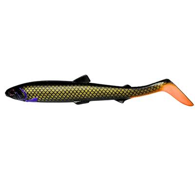 Westin BullTeez Shadtail 24cm 107g gäddbete i färgen Bobr King med kraftig paddelrörelse och belly flash