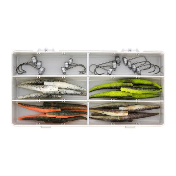 Westin Ned Worm Box 37 delar komplett set för Ned rig och finessefiske