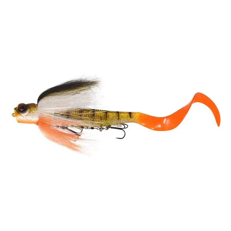 Westin Pike Teezer R2F 24 cm 75 g Slow Sinking med curltail och hårkjol