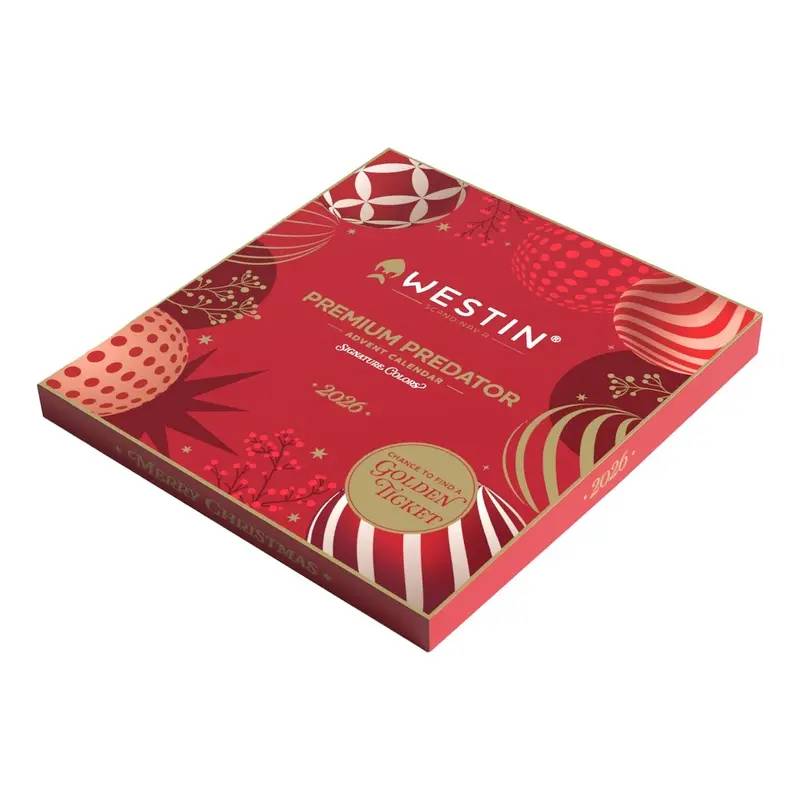 Westin 2026 Premium Predator Advent Calendar med 24 premiumbeten för gädda, abborre och gös