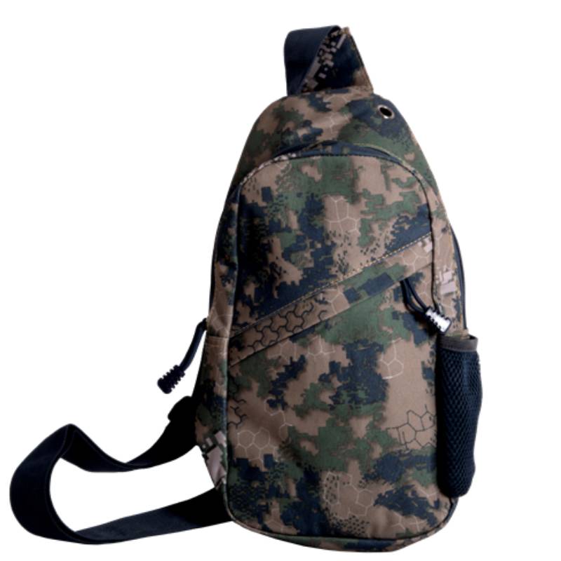 Alces Purschbag Shoulder Fade Brown axelväska i kamouflagemönster – smidig växt för jakt och friluftsliv