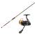 Daiwa Samurai V2 Haspelcombo med påspolad flätlina för spinnfiske efter abborre, gös och lättare gädda.