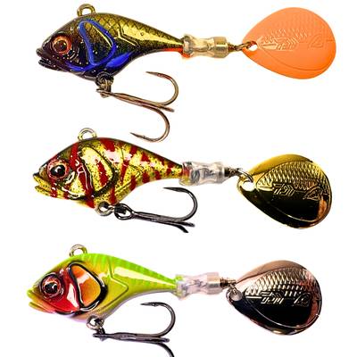 Daiwa Prorex TG Spin Jig 14g tungstenbete för abborrfiske med Colorado-blad och kompakt design.