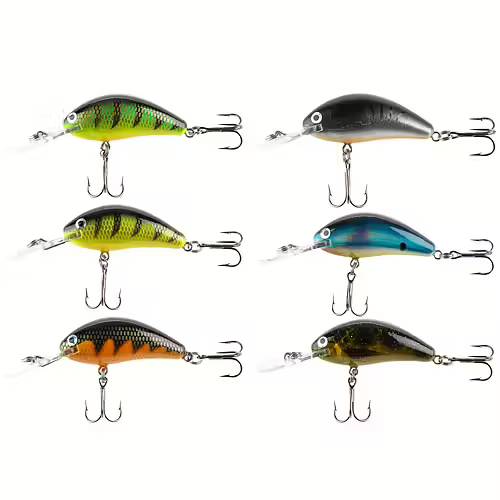 I-Fish The Abbot 4,5 cm – kompakt fiskedrag med livlig simrörelse för lätt spinnfiske efter abborre och öring.