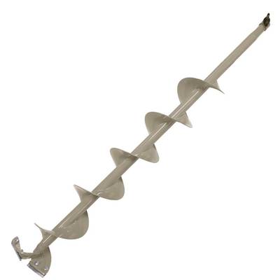 Fibe Isborr Underdel 130mm spiral för skruvdragare med vassa skär för effektiv isborrning